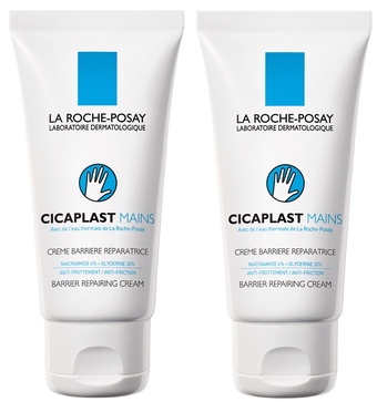 De Online Drogist La roche-posay cicaplast handcrème duo-verpakking 2x50ml aanbieding