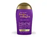 De Online Drogist Ogx mini shampoo thick & full biotin & collagen 89ml aanbieding