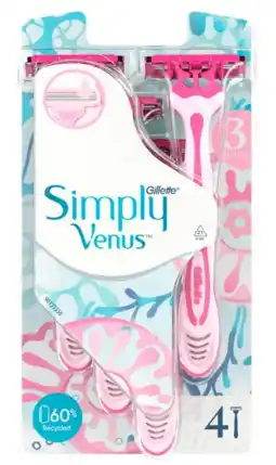 De Online Drogist Gillette venus simply 3 wegwerpmesjes 4st aanbieding