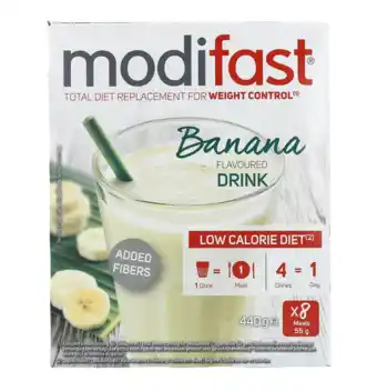 De Online Drogist Modifast intensive weight loss milkshake banana 440gr aanbieding