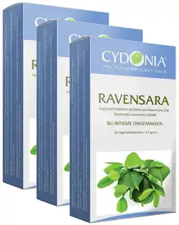 De Online Drogist Cydonia phytopharmaceuticals ravensara voordeelverpakking vaginaaltabletten 3x10tb aanbieding