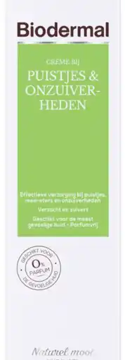 De Online Drogist Biodermal crème bij puistjes & onzuiverheden 30ml aanbieding