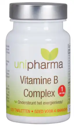 De Online Drogist Unipharma vitamine b complex tabletten 120tb aanbieding