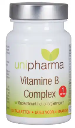 De Online Drogist Unipharma vitamine b complex tabletten 120tb aanbieding