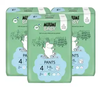 De Online Drogist Muumi baby ecologische luierbroekjes 4 maxi voordeelverpakking 3x40st aanbieding