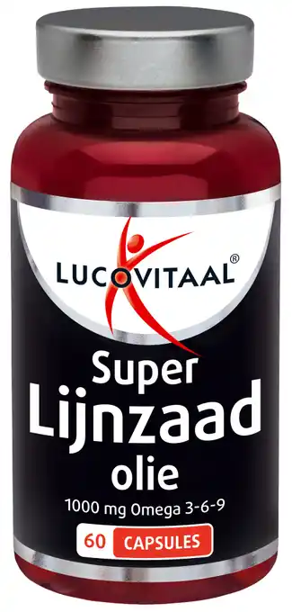 De Online Drogist Lucovitaal super lijnzaad olie capsules 60cp aanbieding