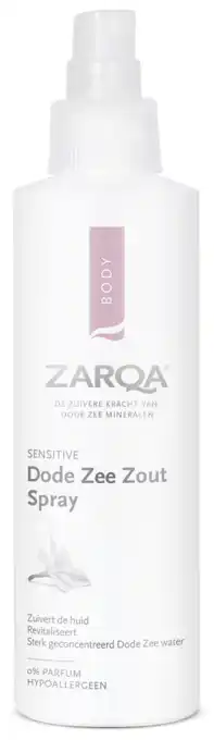 De Online Drogist Zarqa dode zee zout spray sensitive 200ml aanbieding