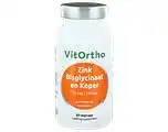De Online Drogist Vitortho zink bisglycinaat en koper capsules 60vcp aanbieding