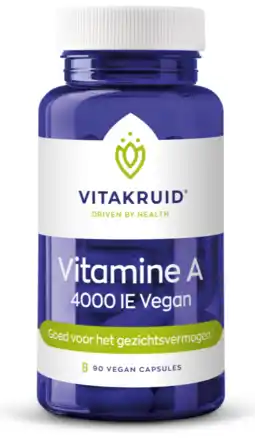 De Online Drogist Vitakruid vitamine a 4000ie vegan capsules 100vcp aanbieding