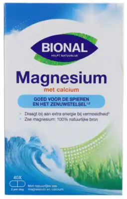 De Online Drogist Bional magnesium met calcium capsules 40cp aanbieding