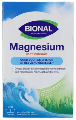 De Online Drogist Bional magnesium met calcium capsules 40cp aanbieding