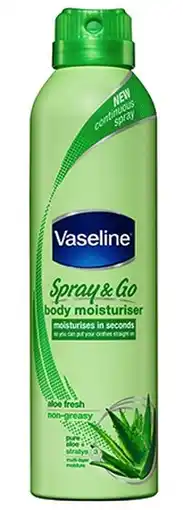 De Online Drogist Vaseline aloe vera bodylotion spray 190ml aanbieding
