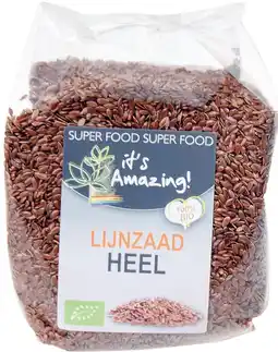 De Online Drogist Its amazing lijnzaad heel bio 400gr aanbieding