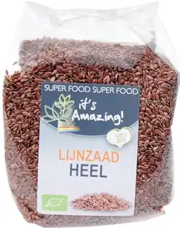 De Online Drogist Its amazing lijnzaad heel bio 400gr aanbieding