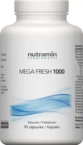 De Online Drogist Nutramin mega fresh 1000 capsules 90cp aanbieding