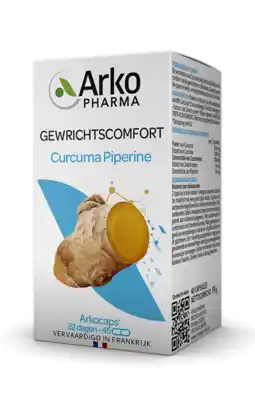 De Online Drogist Arkocaps curcuma + piperine capsules 45cp aanbieding