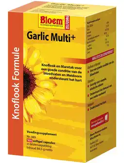 De Online Drogist Bloem garlic multi+ capsules 100cp aanbieding