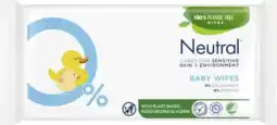 De Online Drogist Neutral 0% baby wipes 52st aanbieding