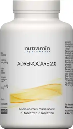 De Online Drogist Nutramin adrenocare 2.0 tabletten 90tb aanbieding