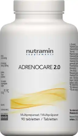 De Online Drogist Nutramin adrenocare 2.0 tabletten 90tb aanbieding