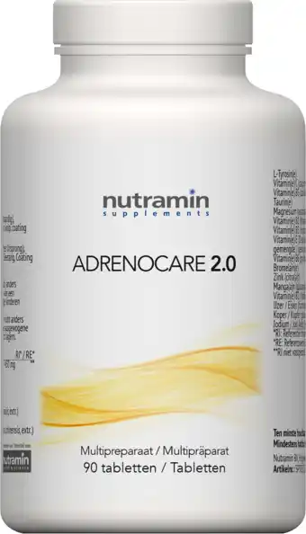 De Online Drogist Nutramin adrenocare 2.0 tabletten 90tb aanbieding