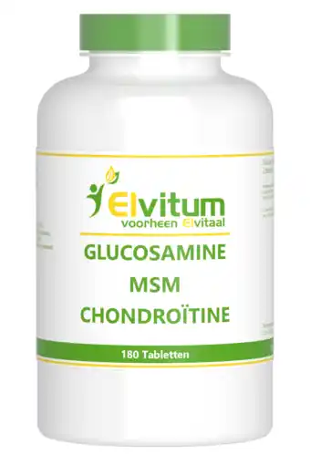 De Online Drogist Elvitum glucosamine msm chondroïtine tabletten 180tb aanbieding