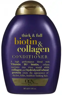 De Online Drogist Ogx conditioner thick & full biotin & collagen 385ml aanbieding