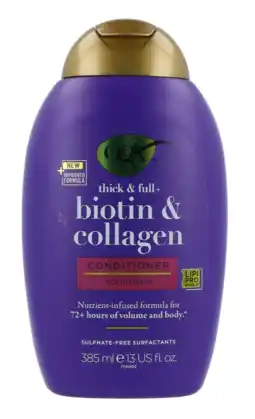 De Online Drogist Ogx conditioner thick & full biotin & collagen 385ml aanbieding