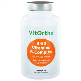 De Online Drogist Vitortho b-50 vitamine b-complex capsules 100vcp aanbieding