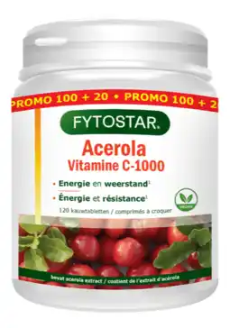 De Online Drogist Fytostar vitamine c 1000 acerola kauwabletten 120ktb aanbieding