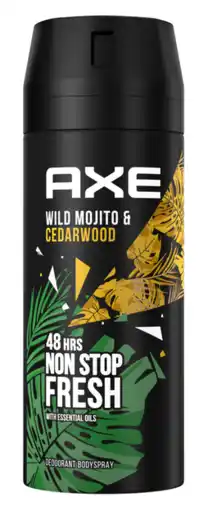 De Online Drogist Axe wild mojito & cedarwood deodorant bodyspray 150ml aanbieding