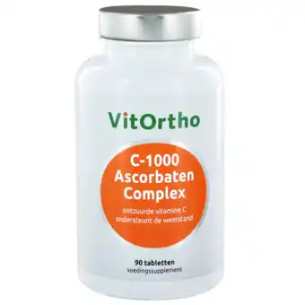 De Online Drogist Vitortho c-1000 ascorbaten complex tabletten 90tb aanbieding