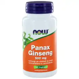 De Online Drogist Now panax ginseng vegicaps 100vcp aanbieding