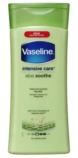 De Online Drogist Vaseline bodylotion aloe soothe 200ml aanbieding