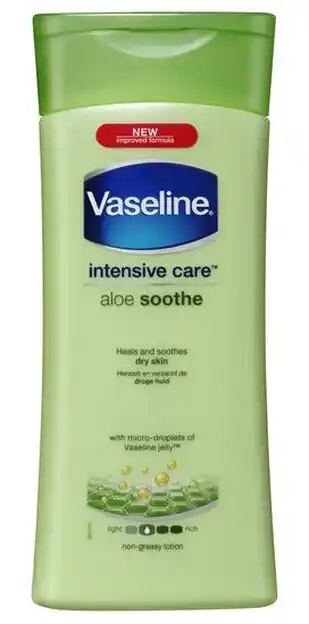 De Online Drogist Vaseline bodylotion aloe soothe 200ml aanbieding