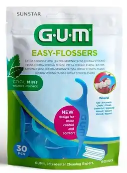 De Online Drogist Gum easy flossers cool mint 30st aanbieding