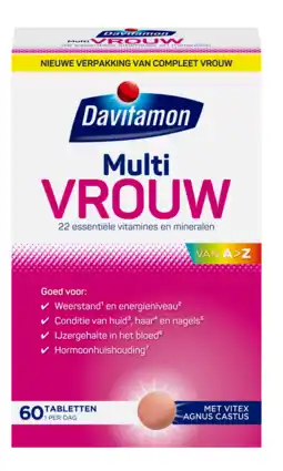 De Online Drogist Davitamon compleet vrouw tabletten 60tb aanbieding