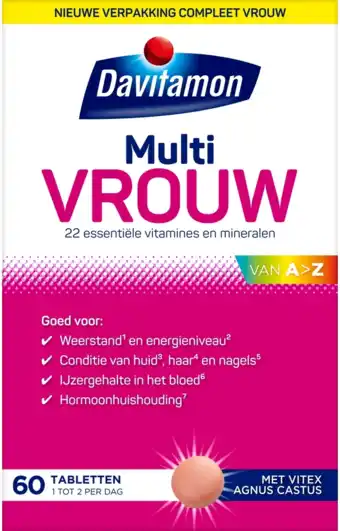 De Online Drogist Davitamon compleet vrouw tabletten 60tb aanbieding