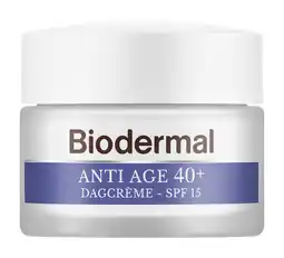 De Online Drogist Biodermal anti age 40+ dagcrème met hyaluronzuur en vitamine c  - met spf15 50ml aanbieding