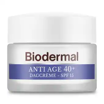 De Online Drogist Biodermal anti age 40+ dagcrème met hyaluronzuur en vitamine c - met spf15 50ml aanbieding