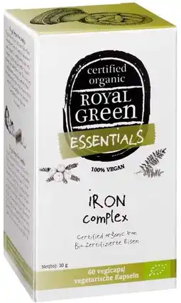 De Online Drogist Royal green iron complex capsules 60cp aanbieding