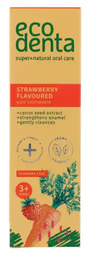 De Online Drogist Ecodenta tandpasta kids wild strawberry 75ml aanbieding