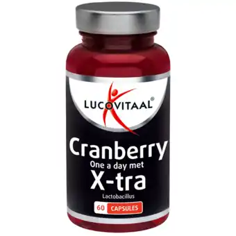 De Online Drogist Lucovitaal cranberry met x-tra lactobacillus capsules 60cp aanbieding