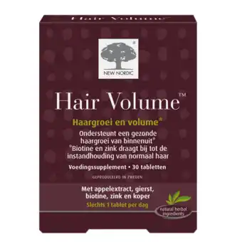 De Online Drogist New nordic hair volume tabletten 30tb aanbieding