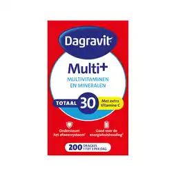 De Online Drogist Dagravit totaal 30 multivitaminen en mineralen dragees 200st aanbieding