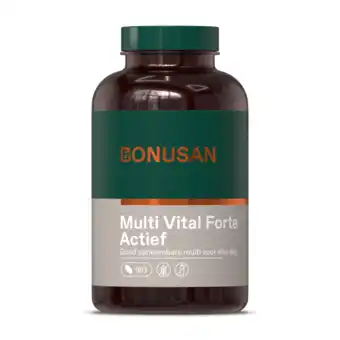 De Online Drogist Bonusan multi vital forte actief tabletten 180tb aanbieding