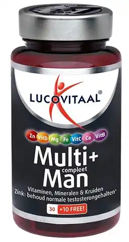 De Online Drogist Lucovitaal multi+ compleet man tabletten 40tb aanbieding