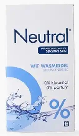 De Online Drogist Neutral waspoeder wit 1188gr aanbieding