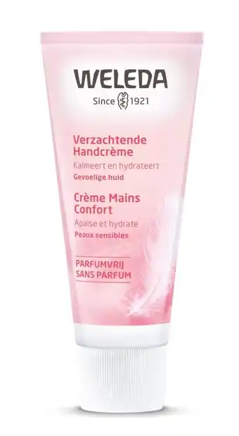 De Online Drogist Weleda verzachtende handcrème parfumvrij 50ml aanbieding