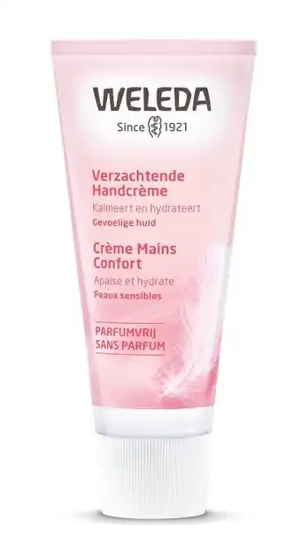 De Online Drogist Weleda verzachtende handcrème parfumvrij 50ml aanbieding